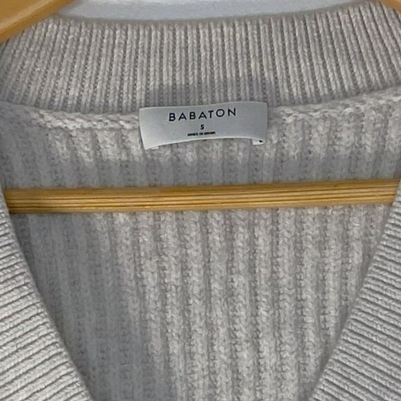 Aritizia, Babaton, Ribbed Sweater, Light Beige/Cream, 3/4 sleeve, Size S - Picture 2 of 5